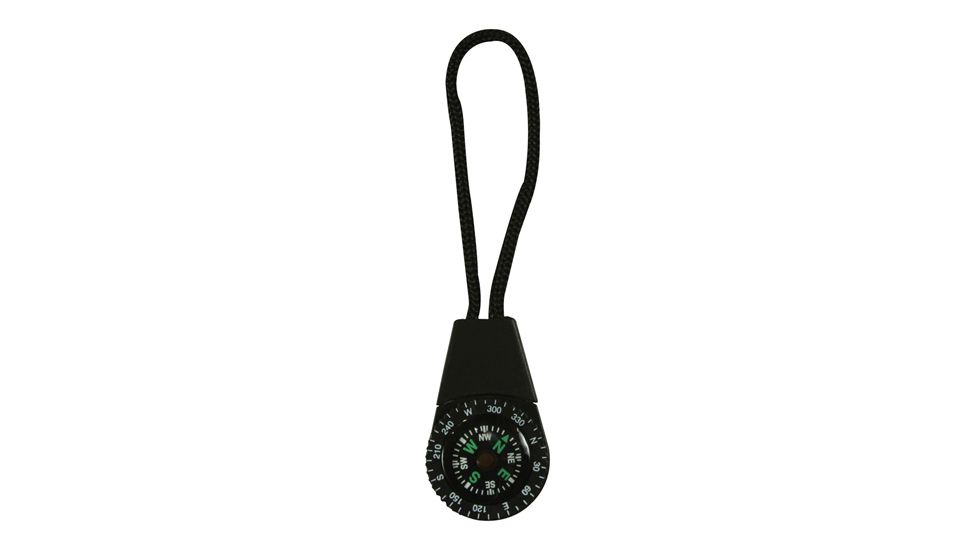 Fox Outdoor Zipper Pull Compass, Black, 39-181