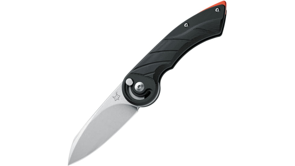 Fox Radius Lock Folding Knife, Black, Black G10 handle, 01FX866