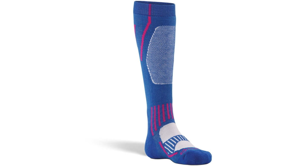 Fox River Boreal Medium Weight Over-the-Calf Ski and Snowboard Sock - Kids, Electric Blue, Small, 137327
