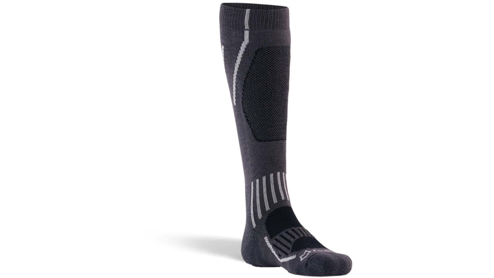Fox River Boreal Medium Weight Over-the-Calf Ski and Snowboard Sock - Kids, Grey, Medium, 150284