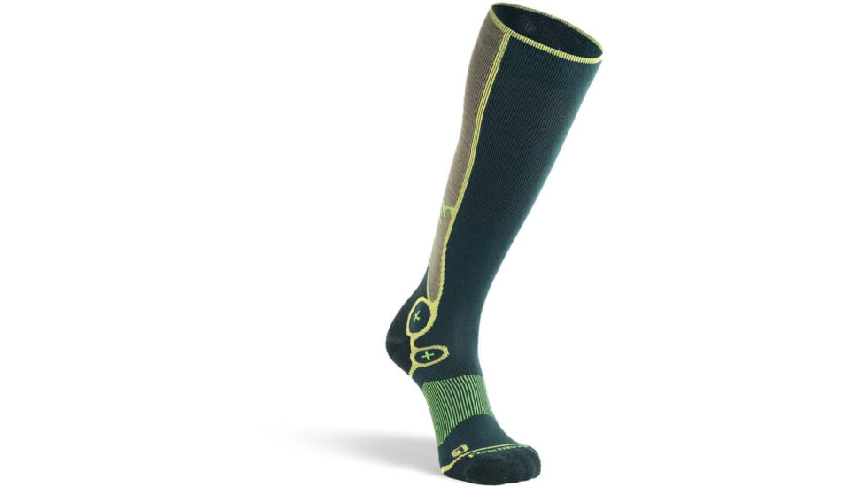 Fox River Breckenridge Ultra-Lightweight Over-the-Calf Ski and Snowboard Sock - Mens, Green, Large, 186971