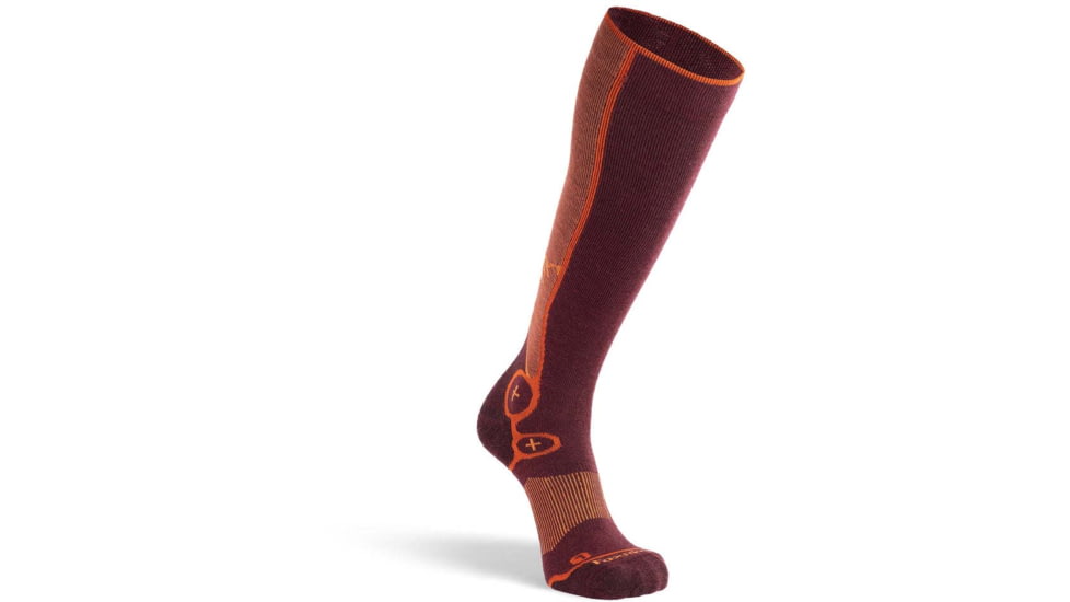 Fox River Breckenridge Ultra-Lightweight Over-the-Calf Ski and Snowboard Sock - Mens, Maroon, Medium, 198397