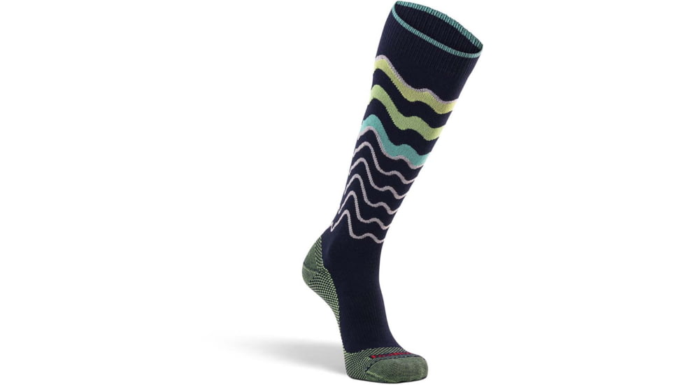 Fox River Freerider Ultra-Lightweight Over-the-Calf Ski and Snowboard Sock - Womens, Navy, Medium, 154601