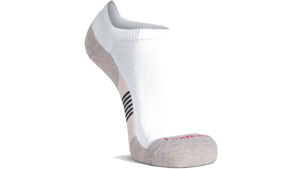 Fox River Her Diabetic Plus Lightweight Ankle Sock - Womens, White/Grey, Medium, 175109