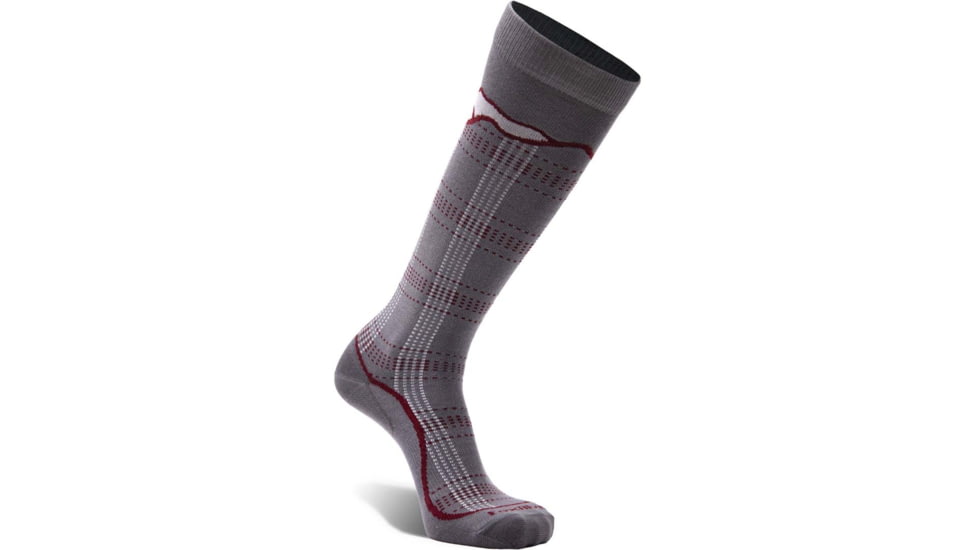 Fox River Kicker Ultra-Lightweight Over-the-Calf Ski and Snowboard Sock - Womens, Grey, Medium, 136415