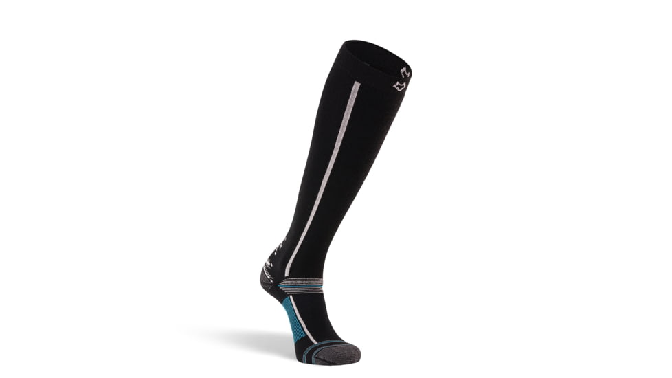 Fox River Mills Zermatt Lightweight Over-the-Calf Ski and Snowboard Sock, FR-5161-07000-BLK-XL