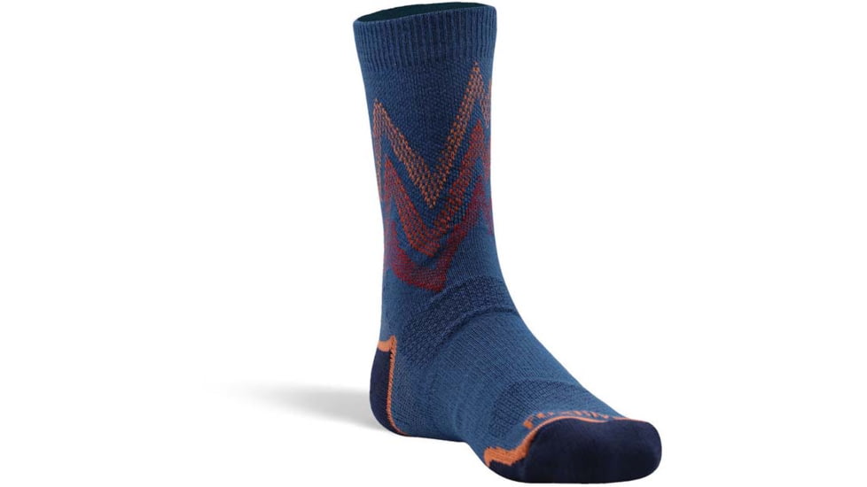 Fox River Mountain Hiker Lightweight Crew Hiking Sock - Kids, Blue, Small, 190551