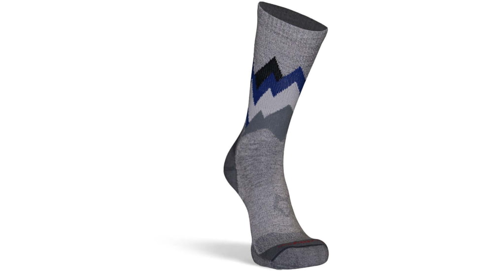 Fox River Moving Mountains Lightweight Crew Hiking Sock - Mens, Grey/Heather, Large, 123733