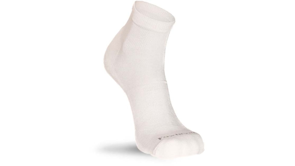 Fox River Organic Cotton Medium Weight Quarter Crew Everyday Sock - Mens, White, Extra Large, 160102