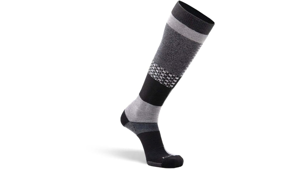 Fox River Peakheat Park Rat Lightweight Over-the-Calf Ski and Snowboard Sock - Mens, Black/Grey, Extra Large, 132870