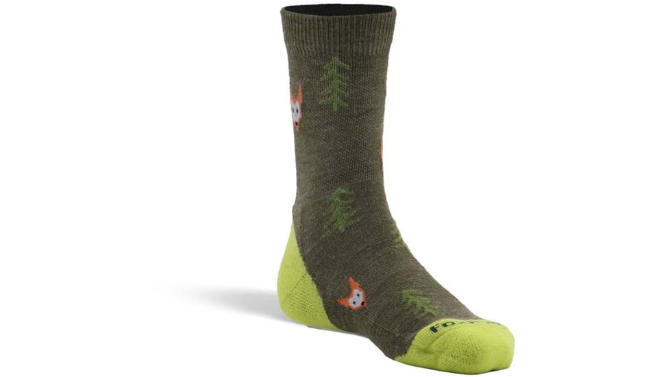 Fox River Robin Hood Lightweight Crew Hiking Sock - Kids, Moss, Small, 134234