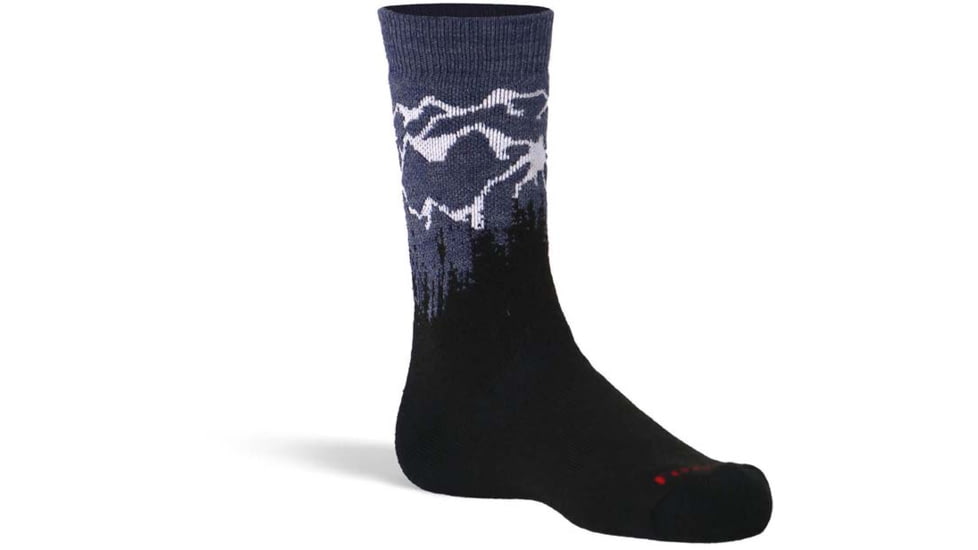 Fox River Scramble Medium Weight Crew Hiking Sock - Kids, Jeans, Small, 137138