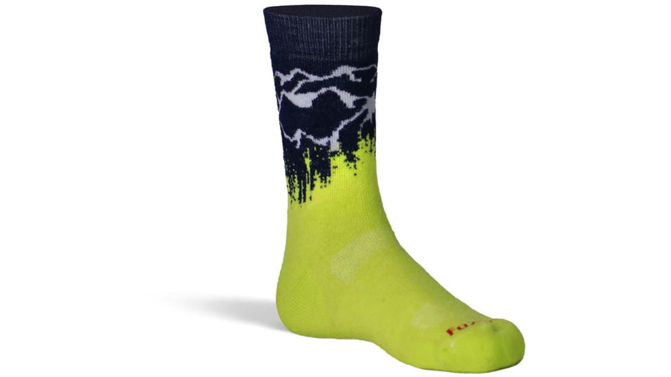 Fox River Scramble Medium Weight Crew Hiking Sock - Kids, Navy, Large, 147985