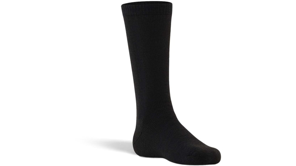 Fox River Slalom Jr. Medium Weight Mid-Calf Boot Ski and Snowboard Sock - Kids, Black, Small, 101395