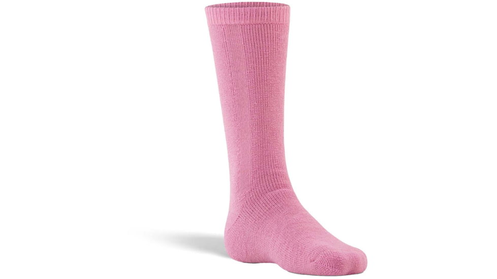 Fox River Slalom Jr. Medium Weight Mid-Calf Boot Ski and Snowboard Sock - Kids, Pink, Small, 180990