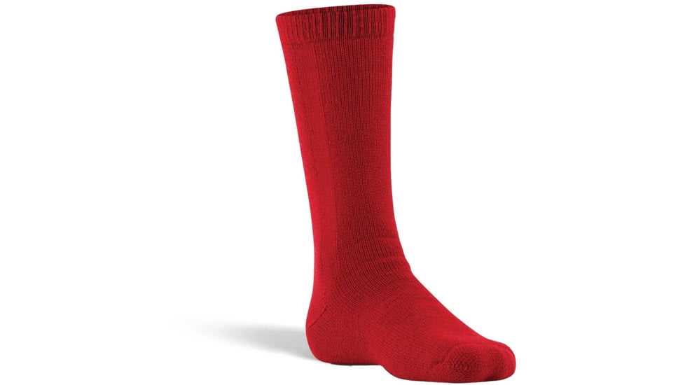 Fox River Slalom Jr. Medium Weight Mid-Calf Boot Ski and Snowboard Sock - Kids, Red, Small, 124318
