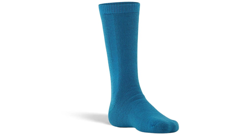 Fox River Slalom Jr. Medium Weight Mid-Calf Boot Ski and Snowboard Sock - Kids, Teal, Small, 129897