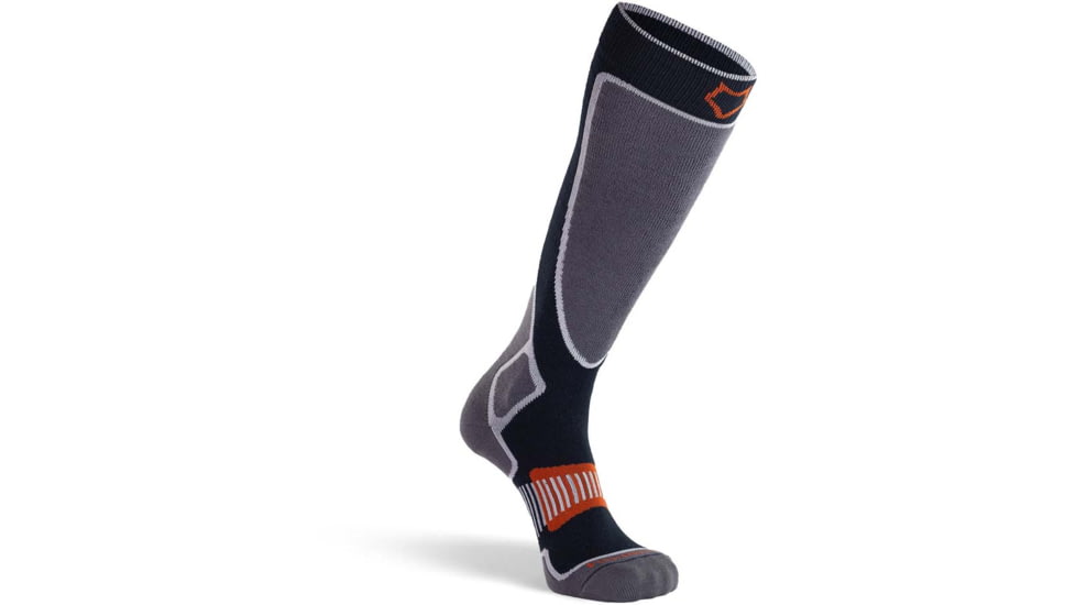 Fox River Valdez 2.0 Lightweight Over-the-Calf Ski and Snowboard Sock - Mens, Gray, Medium, 105364