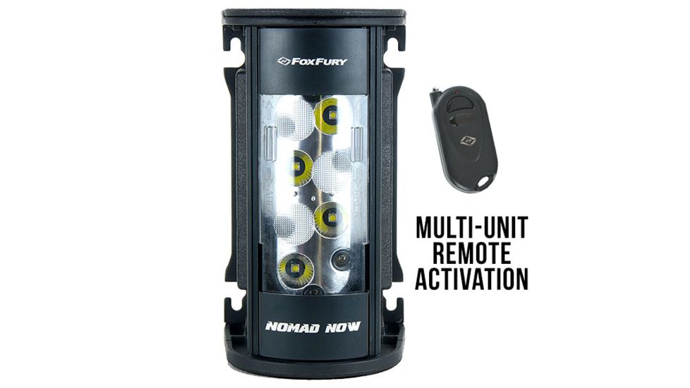 FoxFury Nomad NOW Compact Rechargeable Area-Spot Light w/Remote,3000 Lumens,Multi Unit Activation 200-400-100