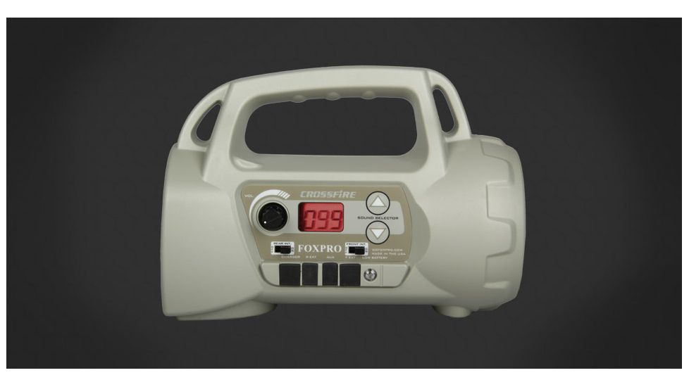 Foxpro Crossfire Electric Caller Programmable Up To 500 Game Calls Gray CROSSFIRE