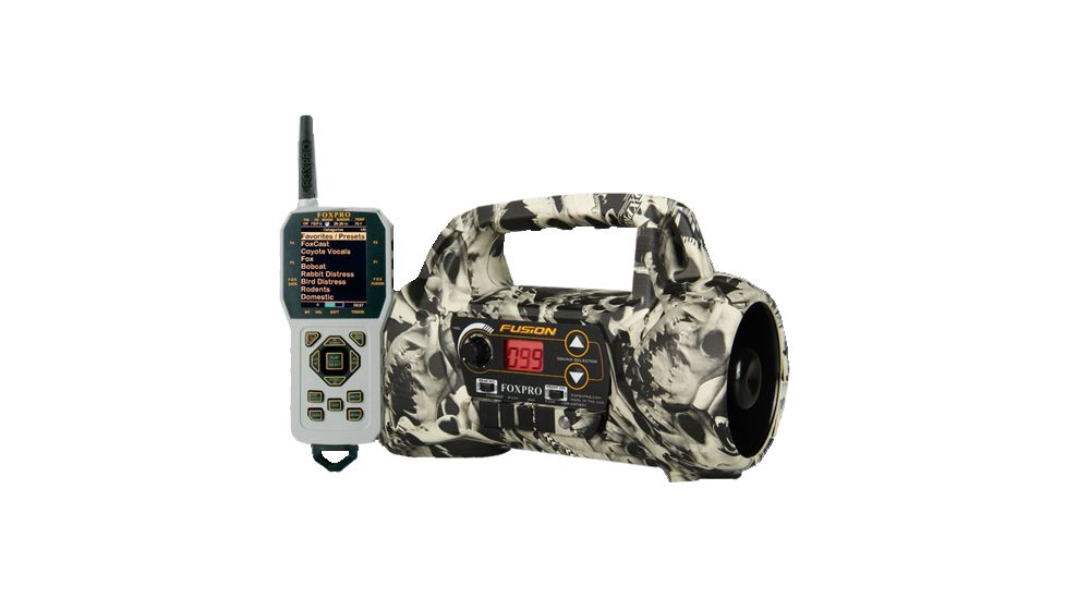 Foxpro Fusion Portable Electric Caller Programmable Up To 1000 Calls Skull Camo FUSION