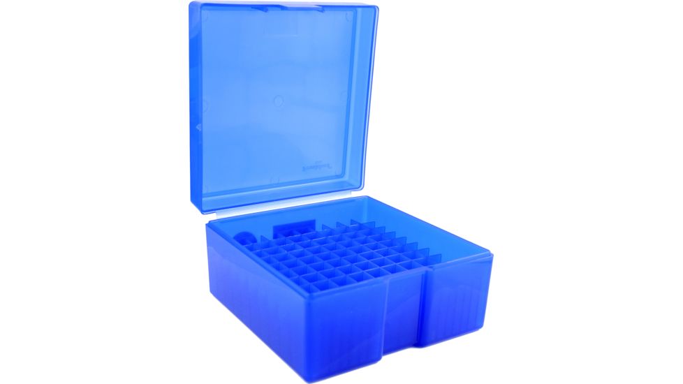 Frankford Arsenal .243-.308 Caliber Ammo Box, #1009 - 100 Count, Blue, 562778