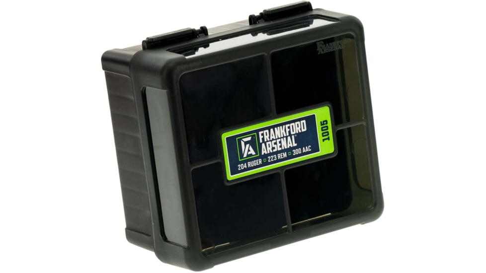 Frankford Arsenal Reloading Tools Hinge-Top Ammo Box, #1005, 222-223 100 ct., 1083799