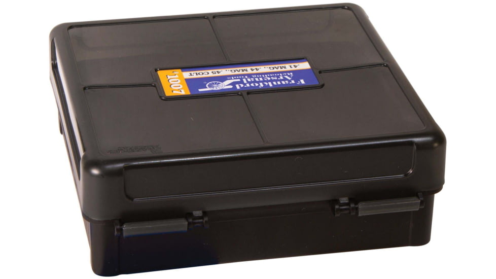 Frankford Arsenal Reloading Tools Hinge-Top Ammo Box, #1007, 44 Sp./44 Mag. 100 ct., 1083800