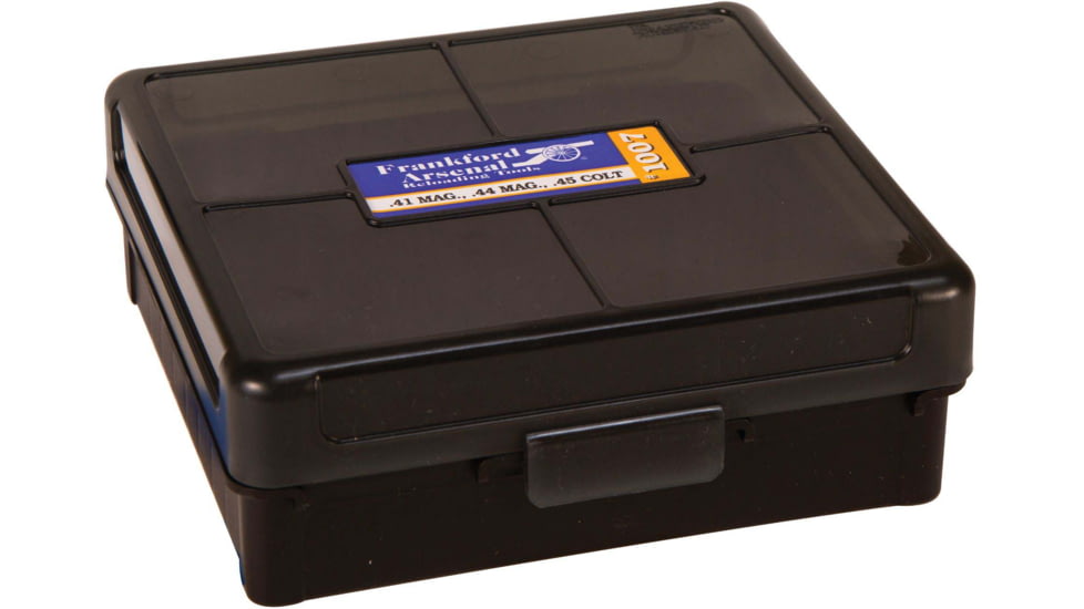 Frankford Arsenal Reloading Tools Hinge-Top Ammo Box, #1007, 44 Sp./44 Mag. 100 ct., 1083800
