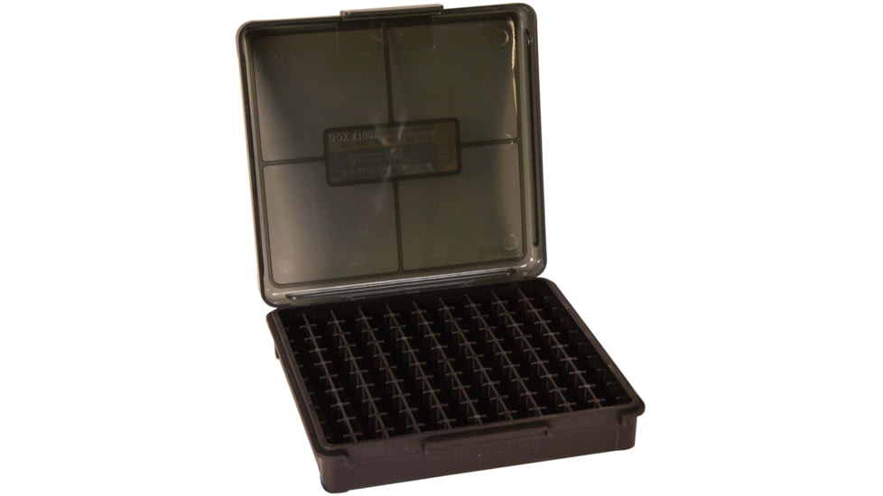 Frankford Arsenal Reloading Tools Hinge-Top Ammo Box, #1008, 10mm-45 ACP 100 ct., 1083798