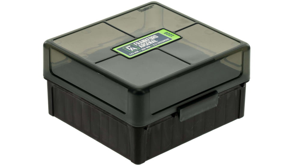 Frankford Arsenal Reloading Tools Hinge-Top Ammo Box, #1009, 243-308 100 ct., 1083801
