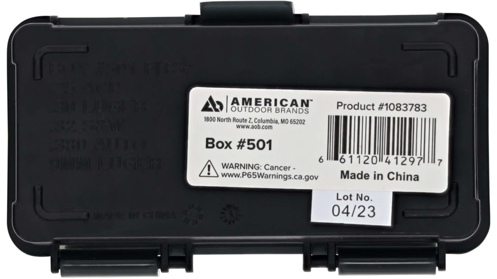 Frankford Arsenal Reloading Tools Hinge-Top Ammo Box, #501, 380-9mm 50 ct., 1083783