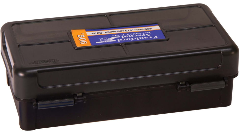Frankford Arsenal Reloading Tools Hinge-Top Ammo Box, #506, 480 Ruger-50 AE 50 ct., 1083787