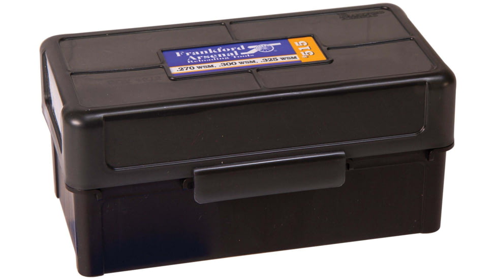 Frankford Arsenal Reloading Tools Hinge-Top Ammo Box, #515, WSM and SAUM, 1083796