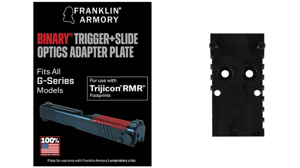 Franklin Armory G-Series Optics Plates for Trijicon RMR, Black, 17-50201-BLK