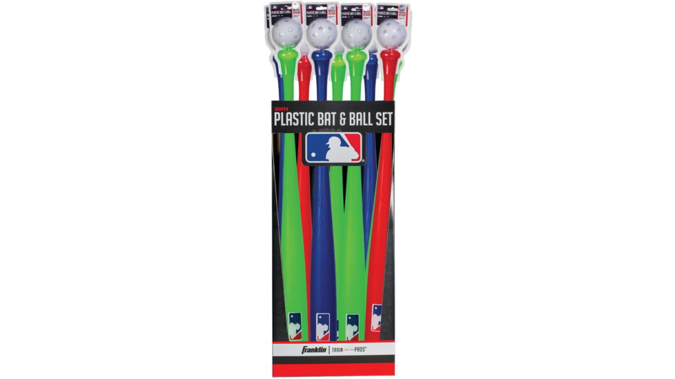 Franklin MLB Plastic Bat &amp; Ball