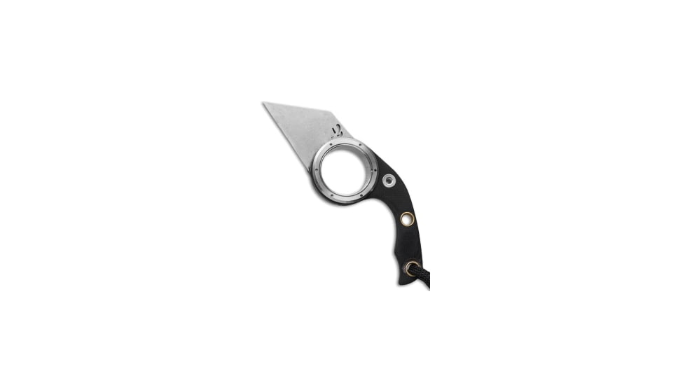 Fred Perrin Fred Perrin Le Shark Pliante Friction Folder Black G-10 1.5&quot; Stonewash, Black, 440, adult, BHQ-24741