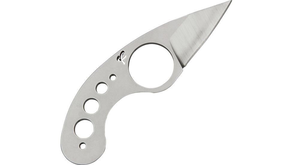 Fred Perrin La Griffe Fixed Blade Knife, 1.625in, Drop Point, Drilled Hole Design Handle FRDG