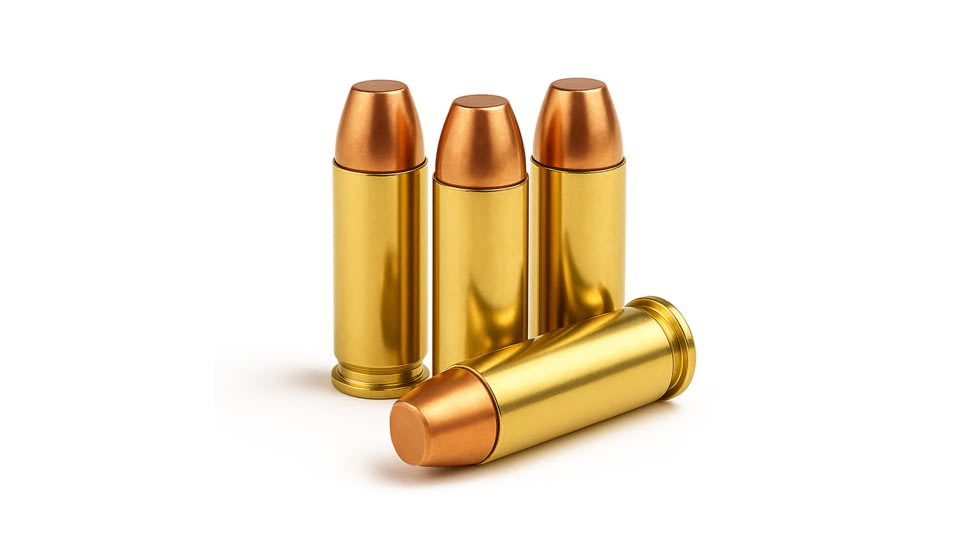 Freedom Munitions .357 Magnum 158 Grain Flat Point Brass Pistol Ammo, 50 Rounds, FM357F158N50