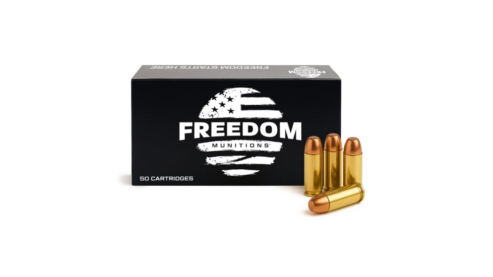 Freedom Munitions .38 Special 158 Grain RNFP Brass Pistol Ammo, 250 Rounds, FM38RF158N250