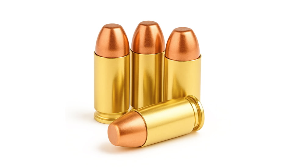 Freedom Munitions HUSH Subsonic .40 S&amp;W 200 Grain RNFP Brass Pistol Ammo, 50 Rounds, FMH40RF200N50