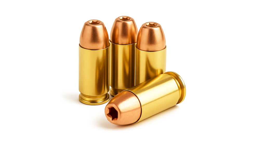 Freedom Munitions ProMatch .40 S&amp;W 180 Grain Hollow Point Brass Pistol Ammo, 50 Rounds, FMS40H180N50