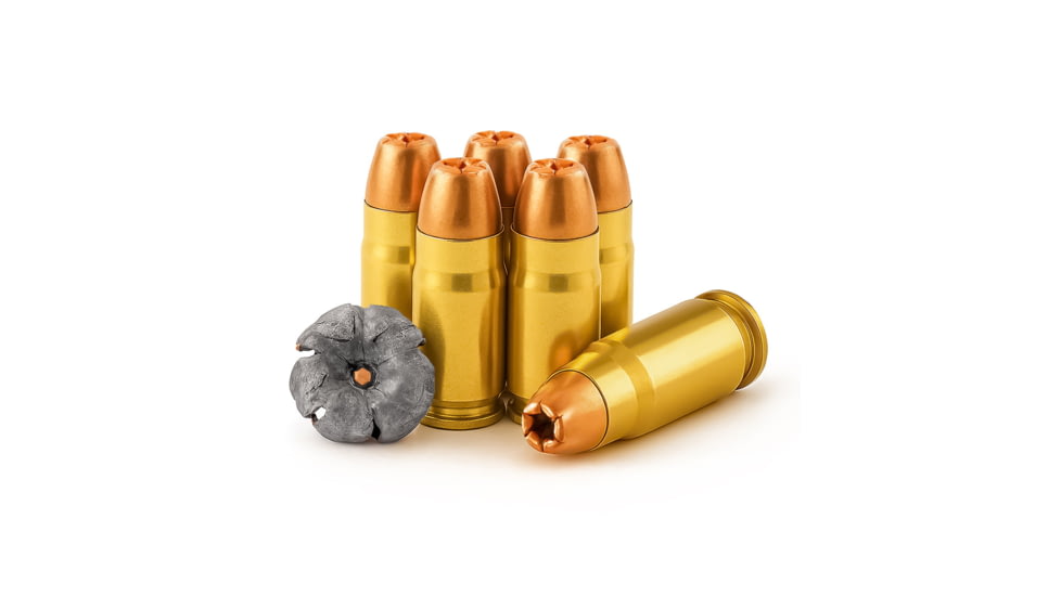 Freedom Munitions X-DEF Defense 357 Sig 124 Grain Hollow Point Brass Pistol Ammo, 50 Rounds, FMX357SXD124N50