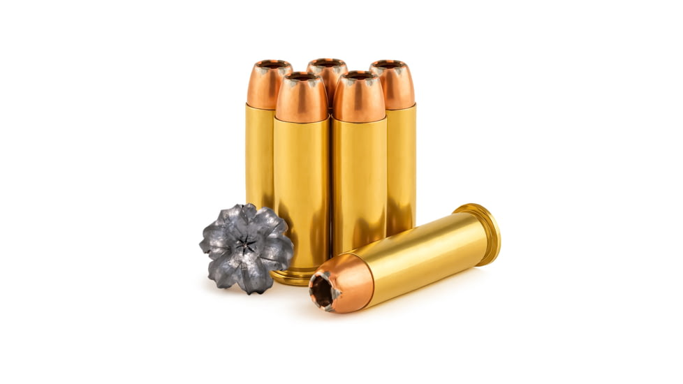 Freedom Munitions X-DEF Defense .38 Special 158 Grain Hollow Point Brass Pistol Ammo, 50 Rounds, FMX38XD158N50