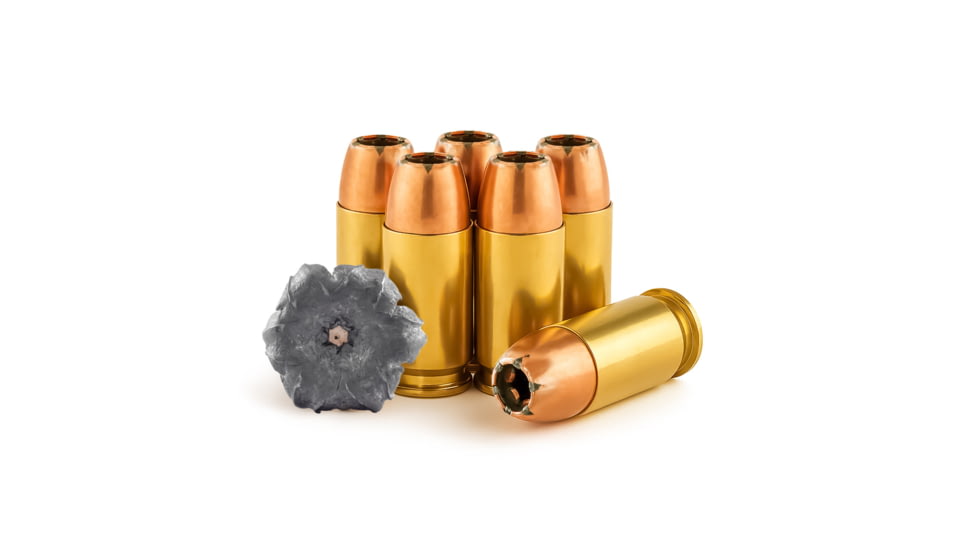 Freedom Munitions X-DEF Defense .380 Auto 95 Grain Hollow Point Brass Pistol Ammo, 50 Rounds, FMX380XD95N50