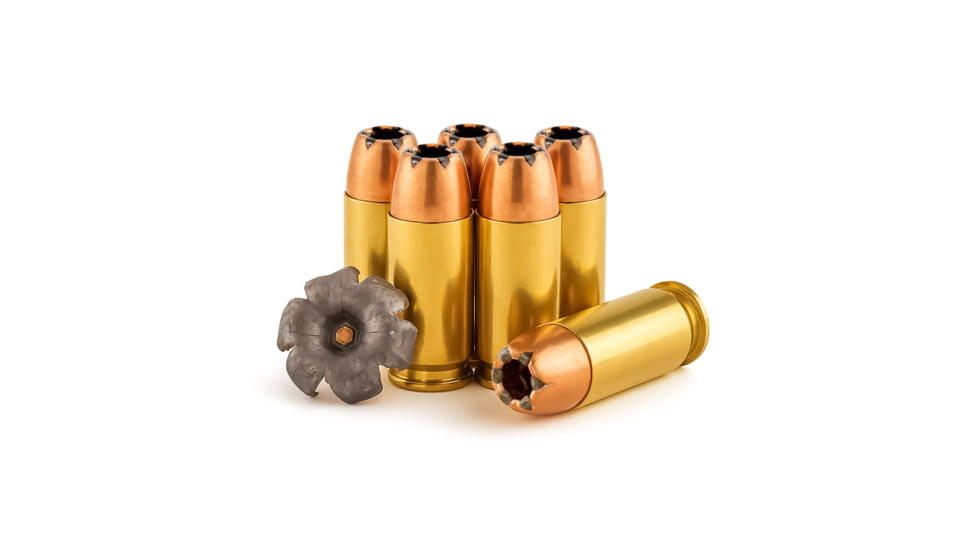 Freedom Munitions X-DEF Defense 9mm Luger 115 Grain Hollow Point Brass Pistol Ammo, 50 Rounds, FMX9XD115N50