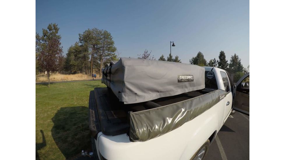 Freespirit Recreation Canopy Series 56in Roof Top Tent, Dark Grey/Green RTCS56320