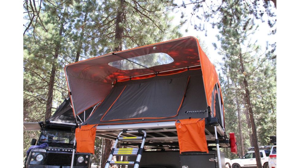 Freespirit Recreation High Country Series 80in Roof Top Tent, Grey/Orange RTHC80330