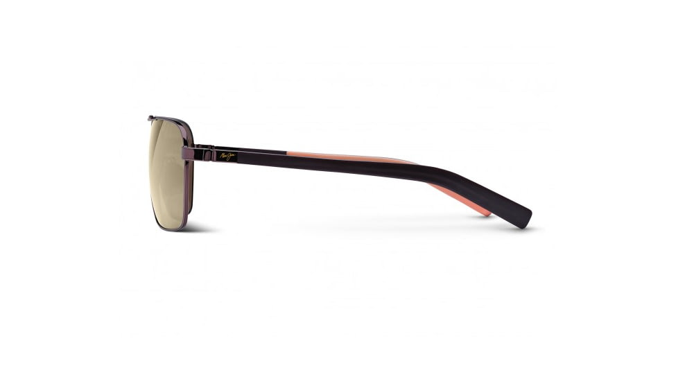 Maui Jim Freight Trains Sunglasses w/ Metallic Gloss Copper w/ Tan Tips Frame and HCL Bronze Lenses - H326-23, Side View