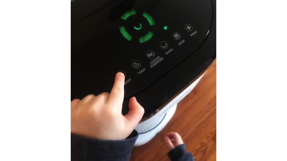 Frigidaire 2-in-1 Evaporative Air Cooler and Fan, Cools 250 sq ft, White, White, EC200WF